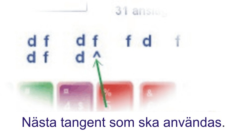 Tangentbordsträning svenska.